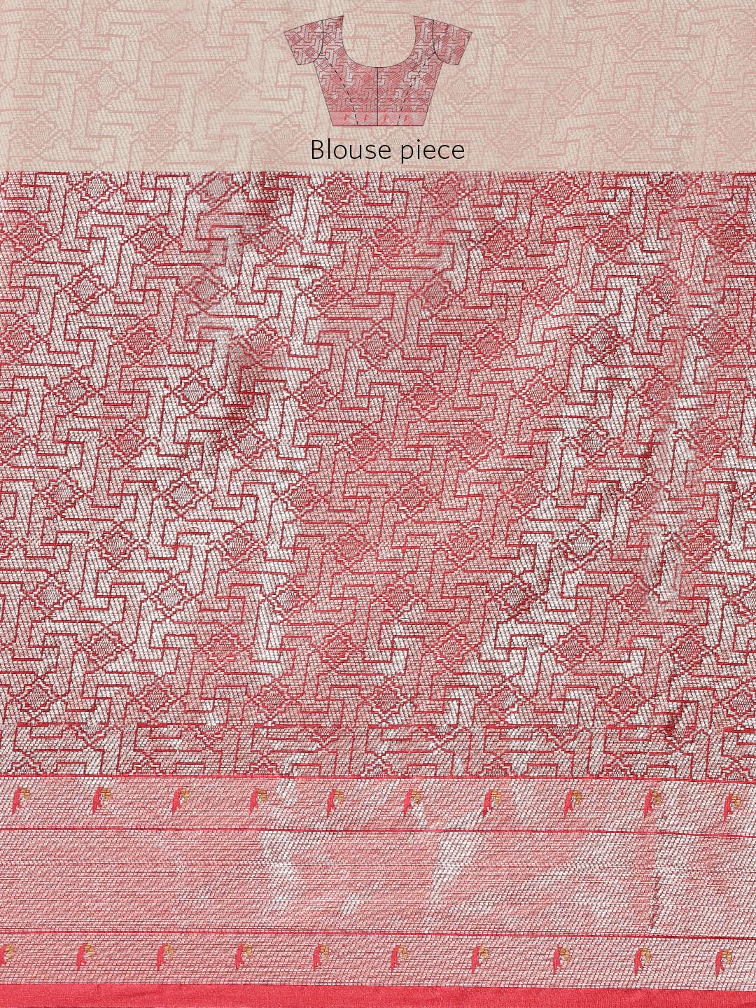 Faishana Presents Navy Blue & Magenta Paithani Border With Booti Art Silk Skirt Paithani Banarasi Border With Magenta Blouse Banarasi Saree