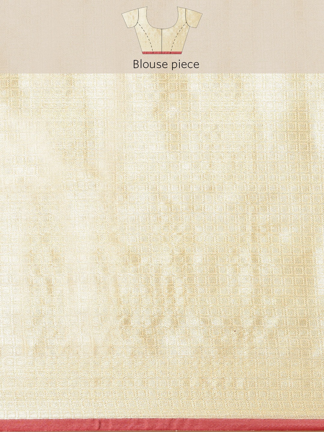 Faishana Presents Handwoven Peach Bright Silk Boota Zari Border With Peach Blouse Banarasi Saree