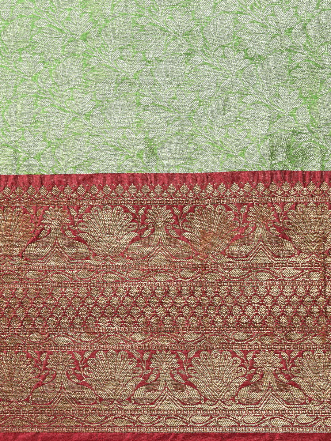 Green Kanchi Silk Banarasi Sarees For Women GEBW9