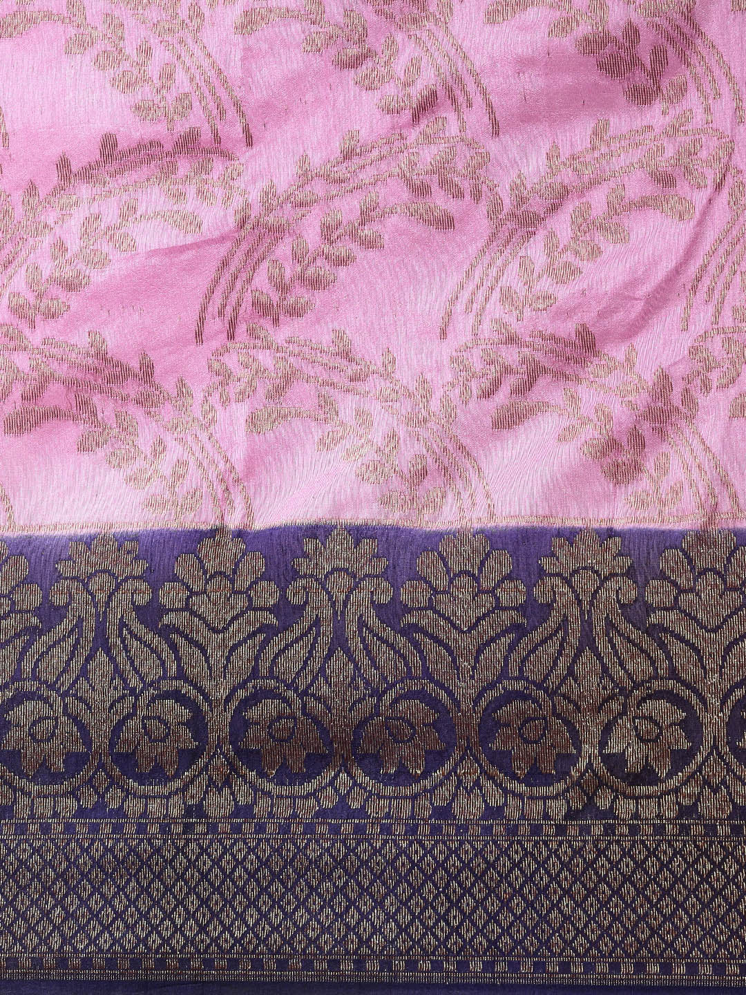 Pink Dupion Silk Banarasi Sarees For Women GEDUPSILK_93