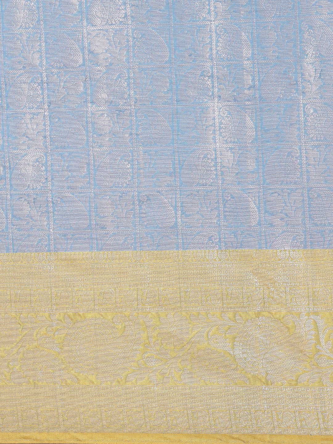 Blue Kanjeevaram Banarasi Sarees For Women GEMA34