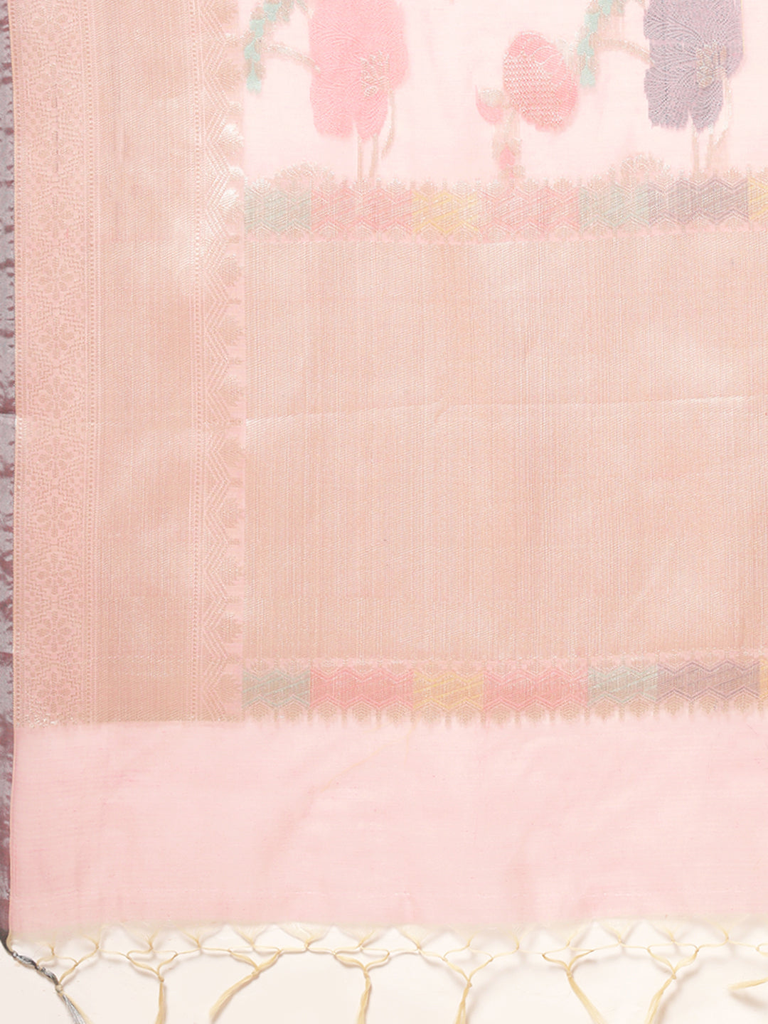 Pink Mercerise Cotton Banarasi Sarees For Women GEMSWRCTN_96