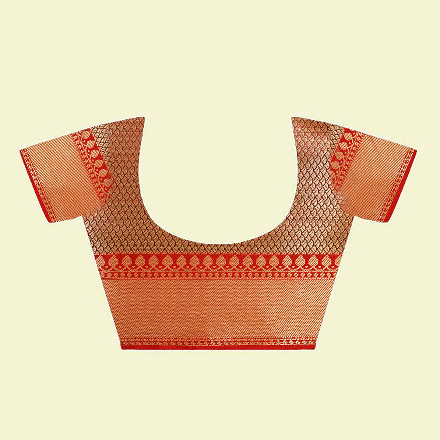 Faishana Presents Dark Brown Katan Silk Woven Gold Zari Meena Border Handloom Banarasi Saree With Maroon Blouse Piece