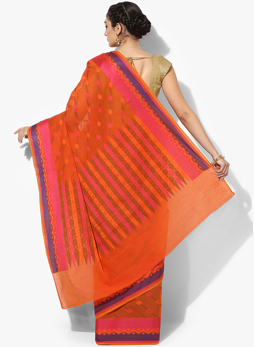 Faishana Presents Is Grey Resham Brocade Contrast Blue Zari Pattu Border Banarasi Saree.