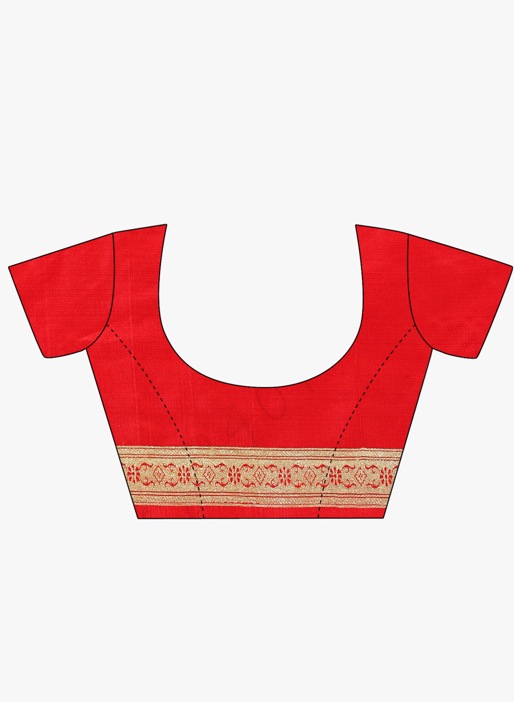 Faishana Presents Is Red Satin Banarasi Saree