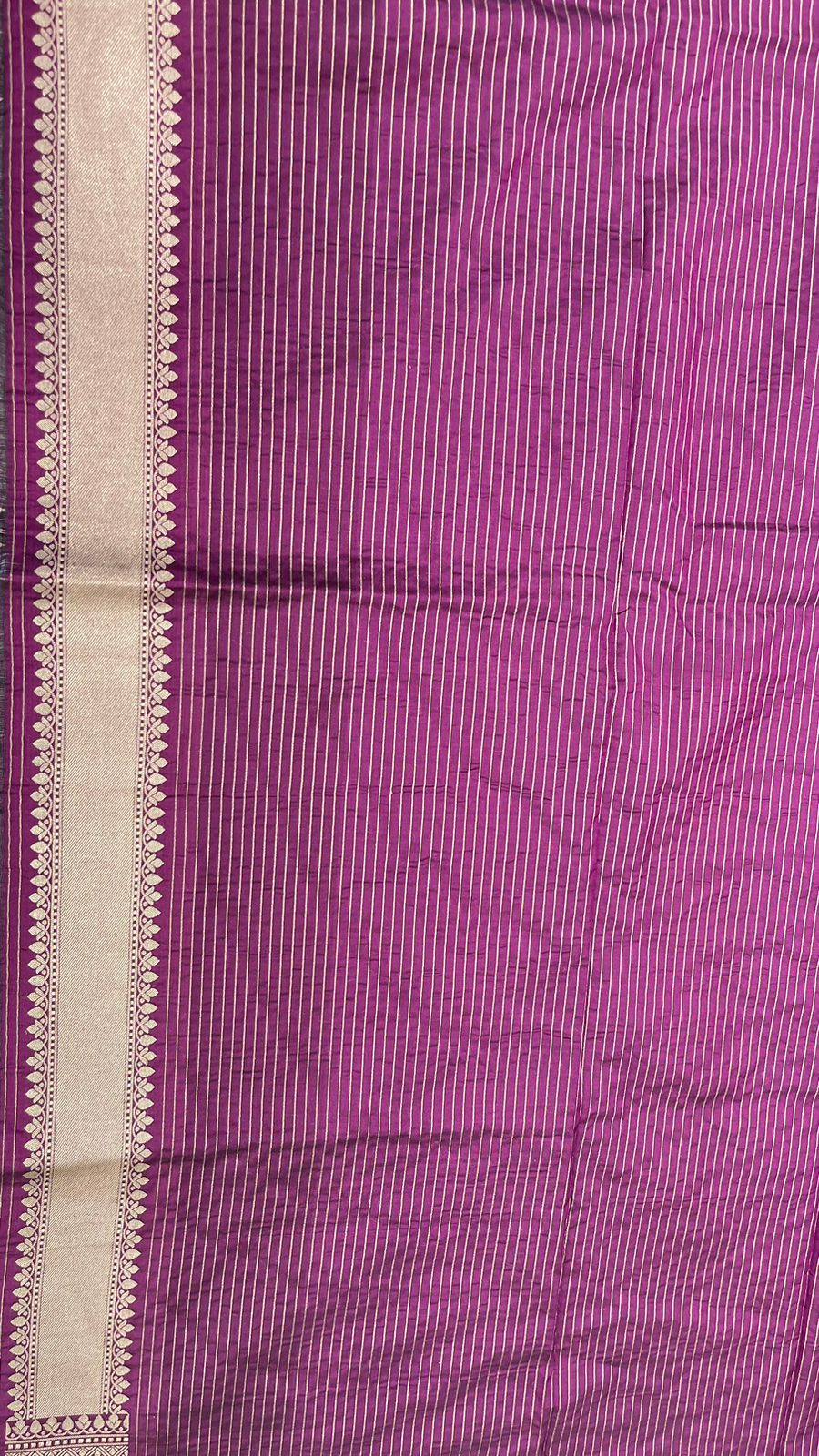 Faishana Presents Pure Handloom Magenta Uppada Silk Floral Pink Meena Jaal Design with Magenta Kadhwa Blouse Saree