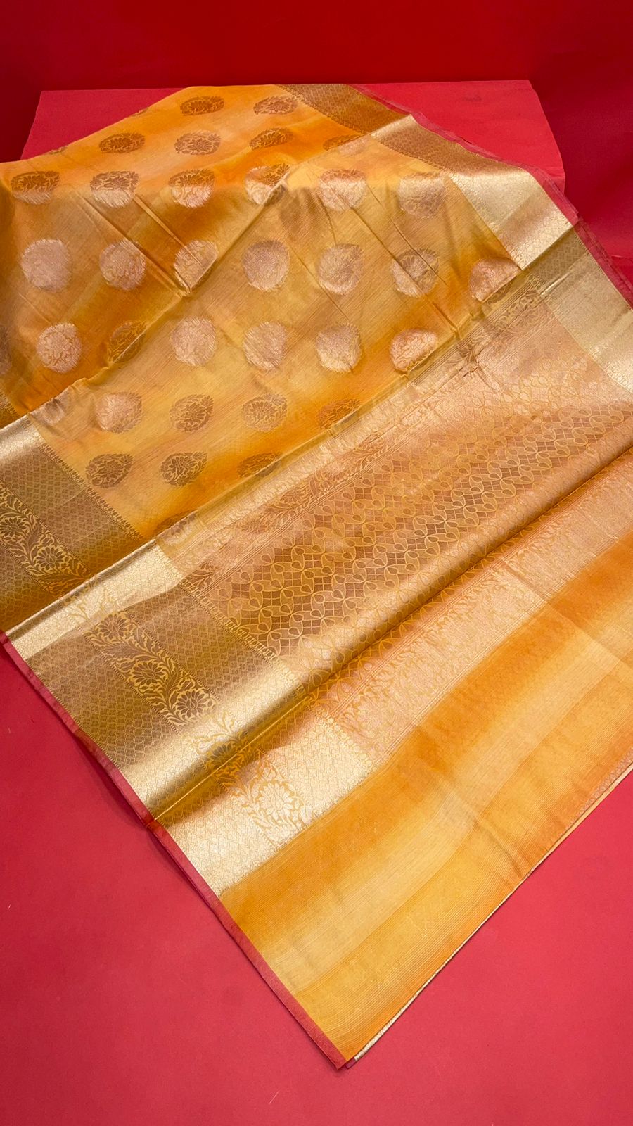 Gold Matka Silk Banarasi Sarees For Women GEMTKSLK_208
