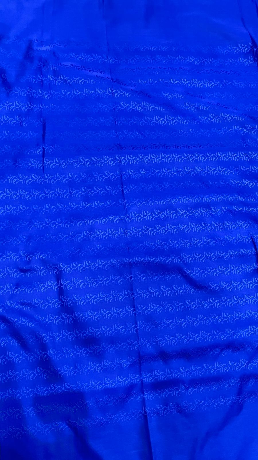 Faishana Presents Royal Blue Katan Silk Silver Zari Booti and Floral Zari Jaal Border and Heavy Pallu Banarasi saree with Blue Blouse