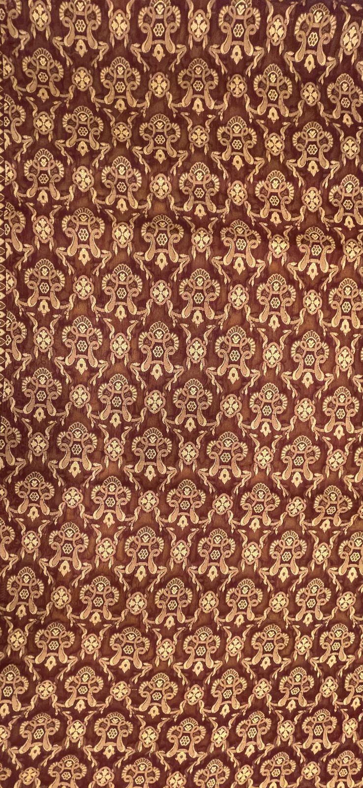 Faishana Pure Handloom Lemon Yellow Chiffon Plain Saree with Contrast Brown Paisley Zari Border and Brown Blouse