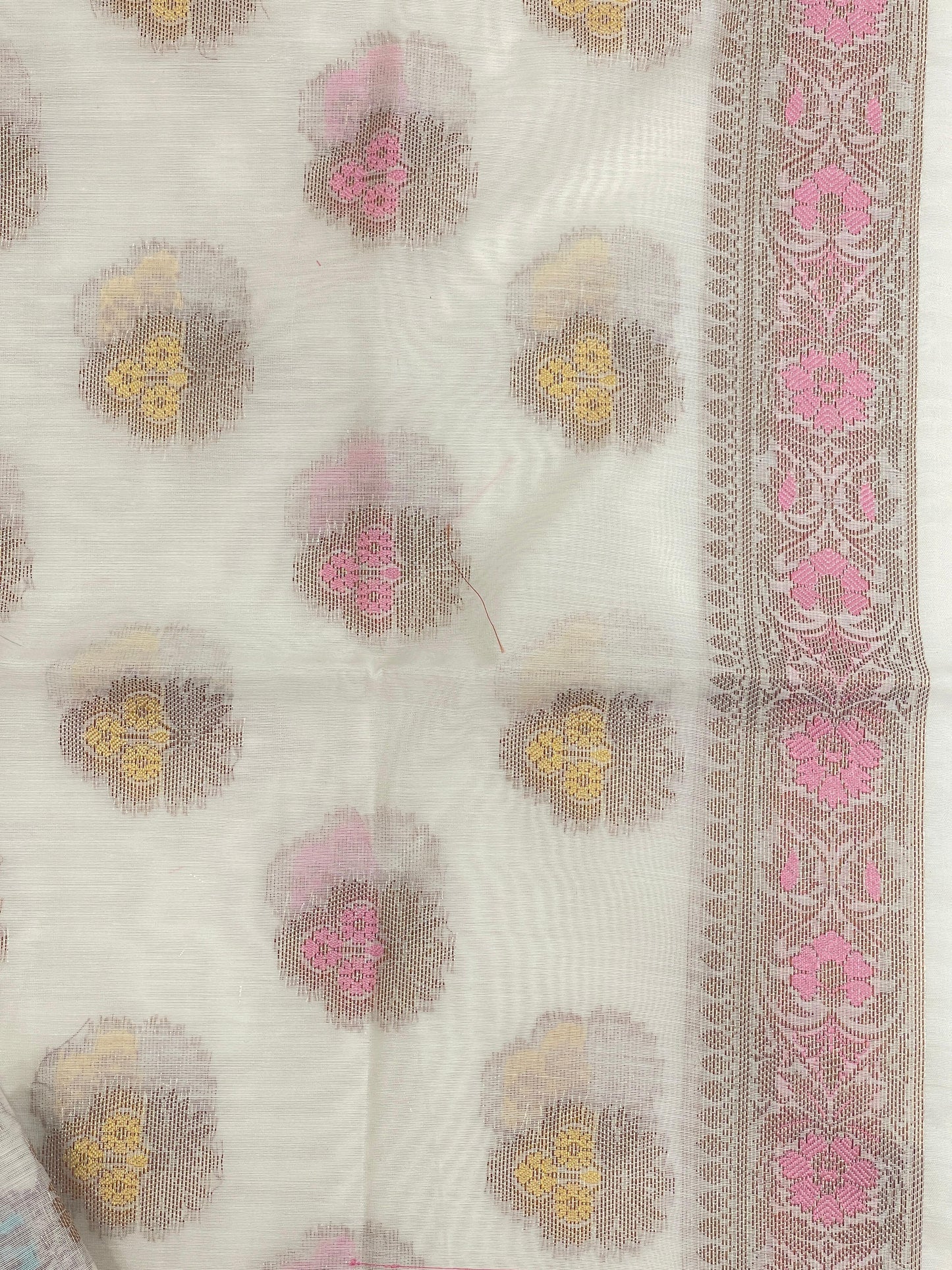 Cream Cotton Silk Banarasi 3 pcs Suit Set 680ASD_CS26