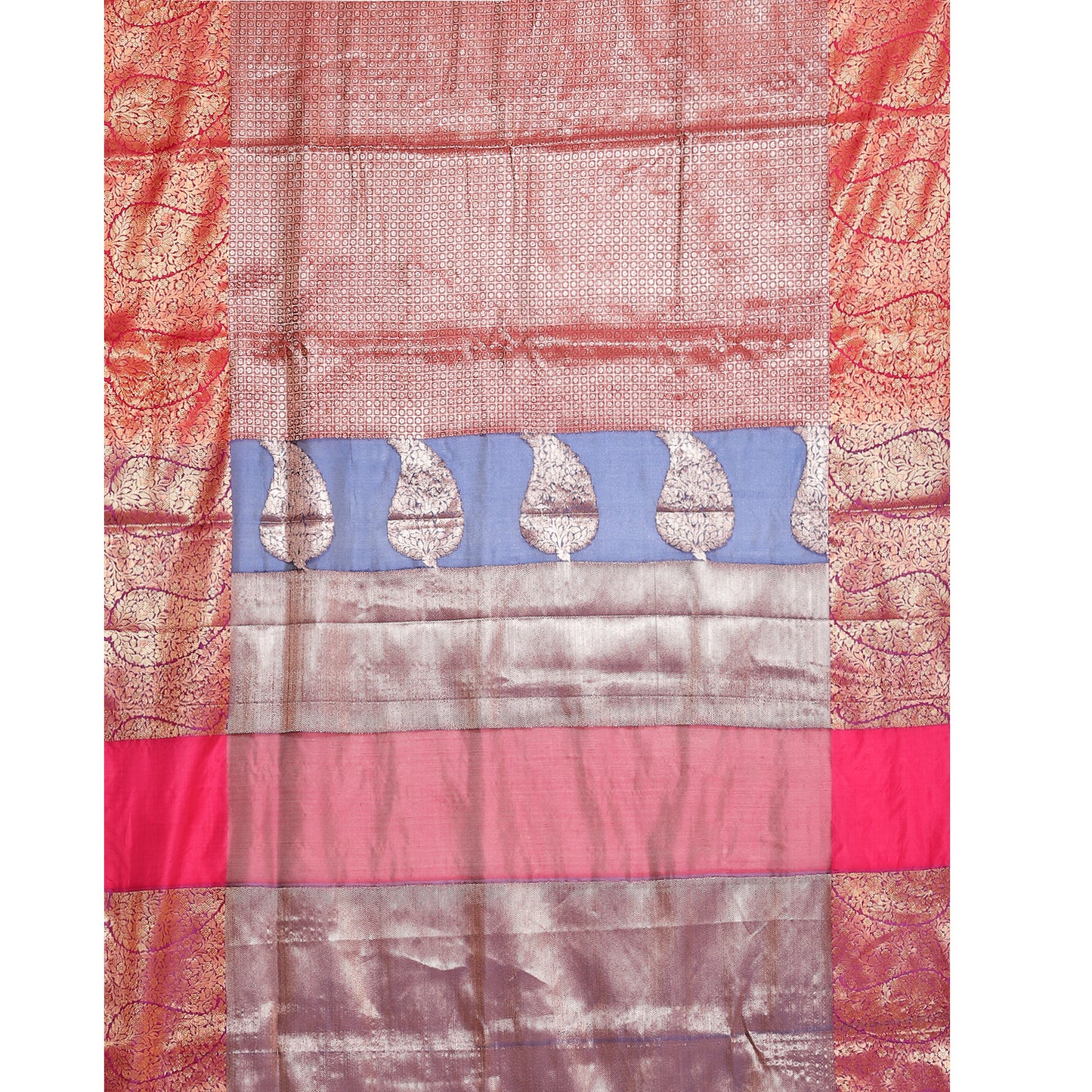 Brown Kanchi Silk Banarasi Sarees For Women GEBE14