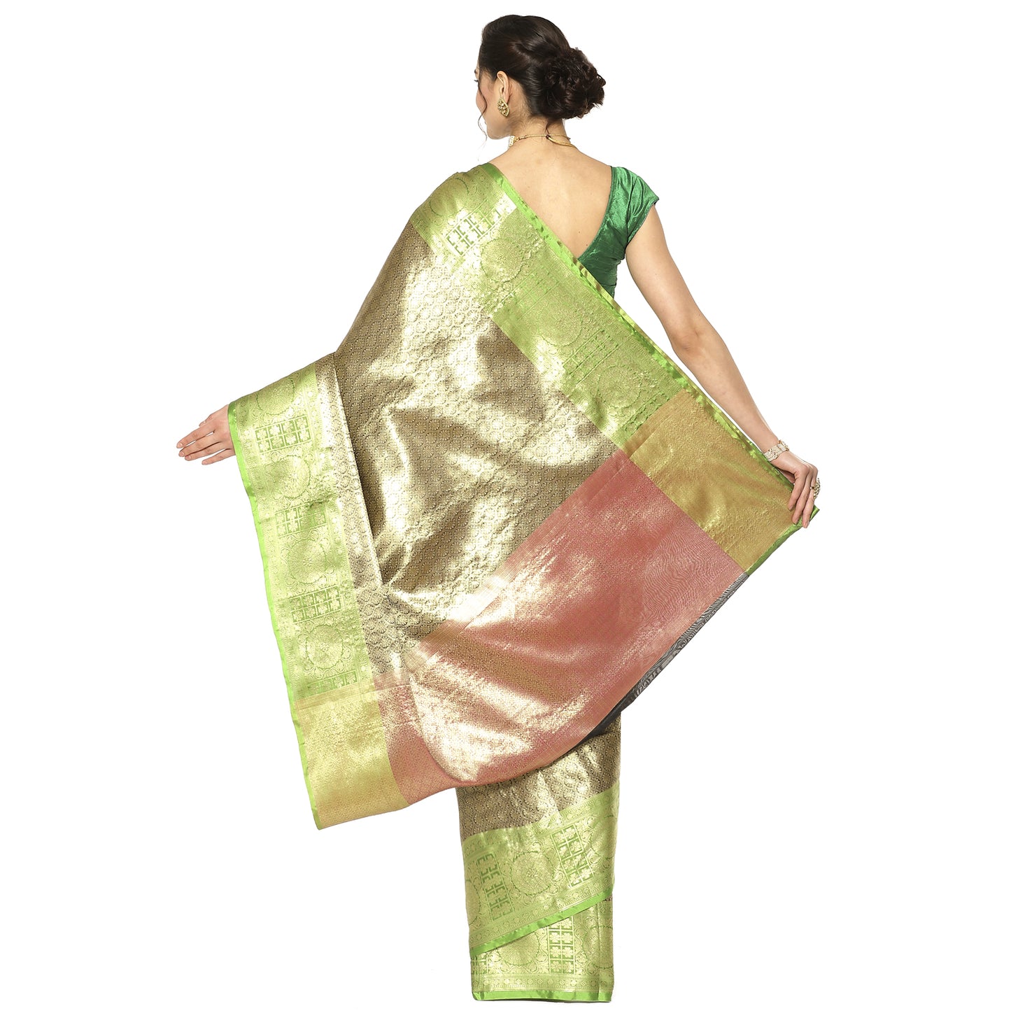 Black Kanchi Silk Banarasi Sarees For Women GEBE25