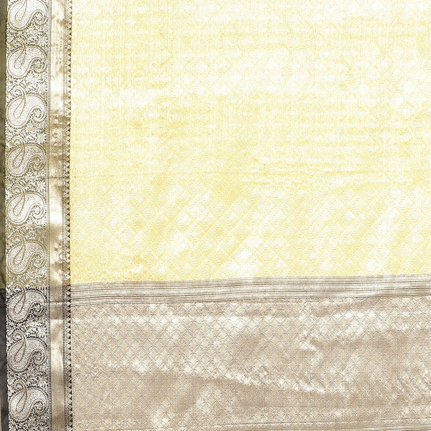 Yellow Kanchi Silk Banarasi Sarees For Women GEBE8