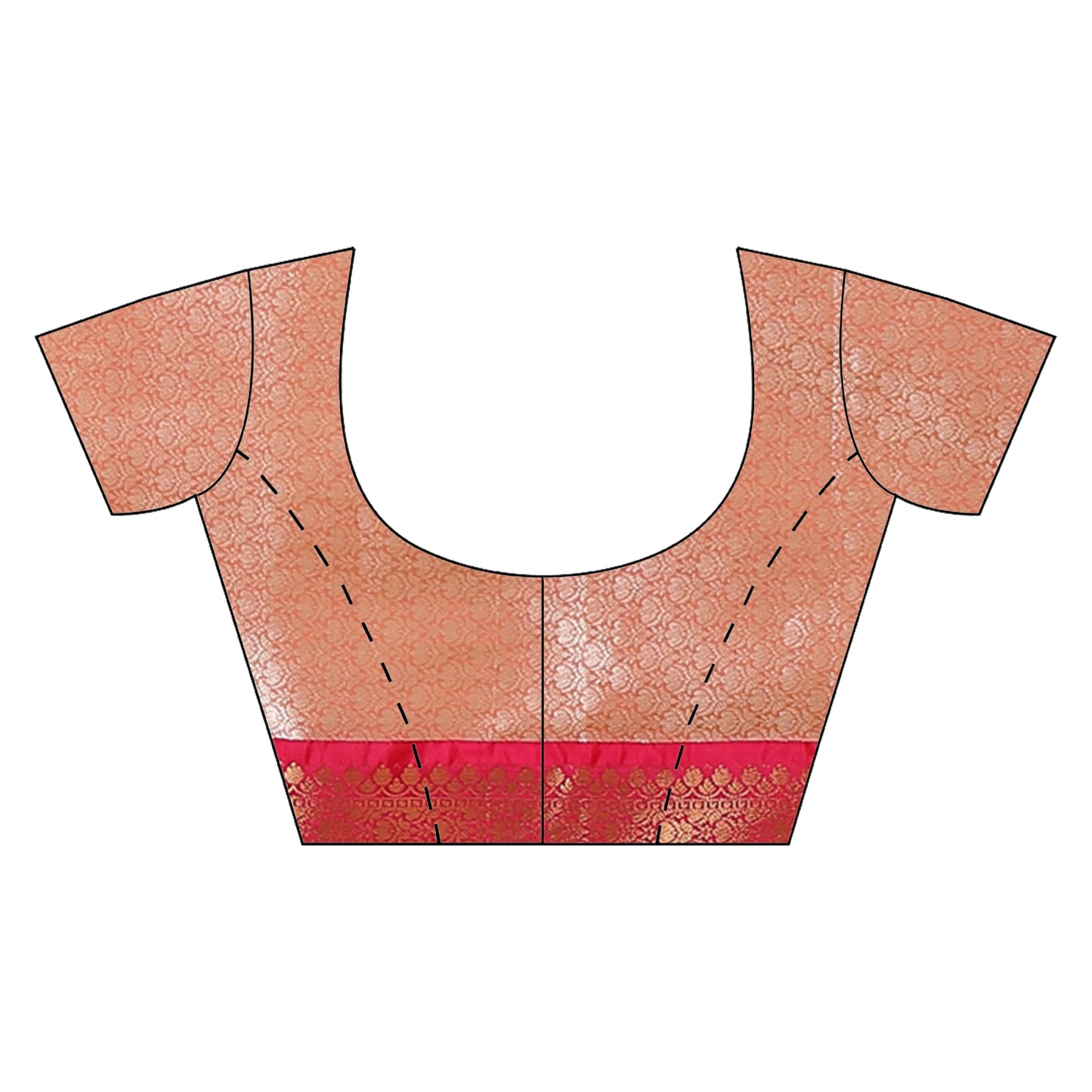 Faishana Presents Presents Yellow Kanchi Silk Zari Brocade Contrast Zari Brocade Strawberry Pattu Border Banarasi Saree.