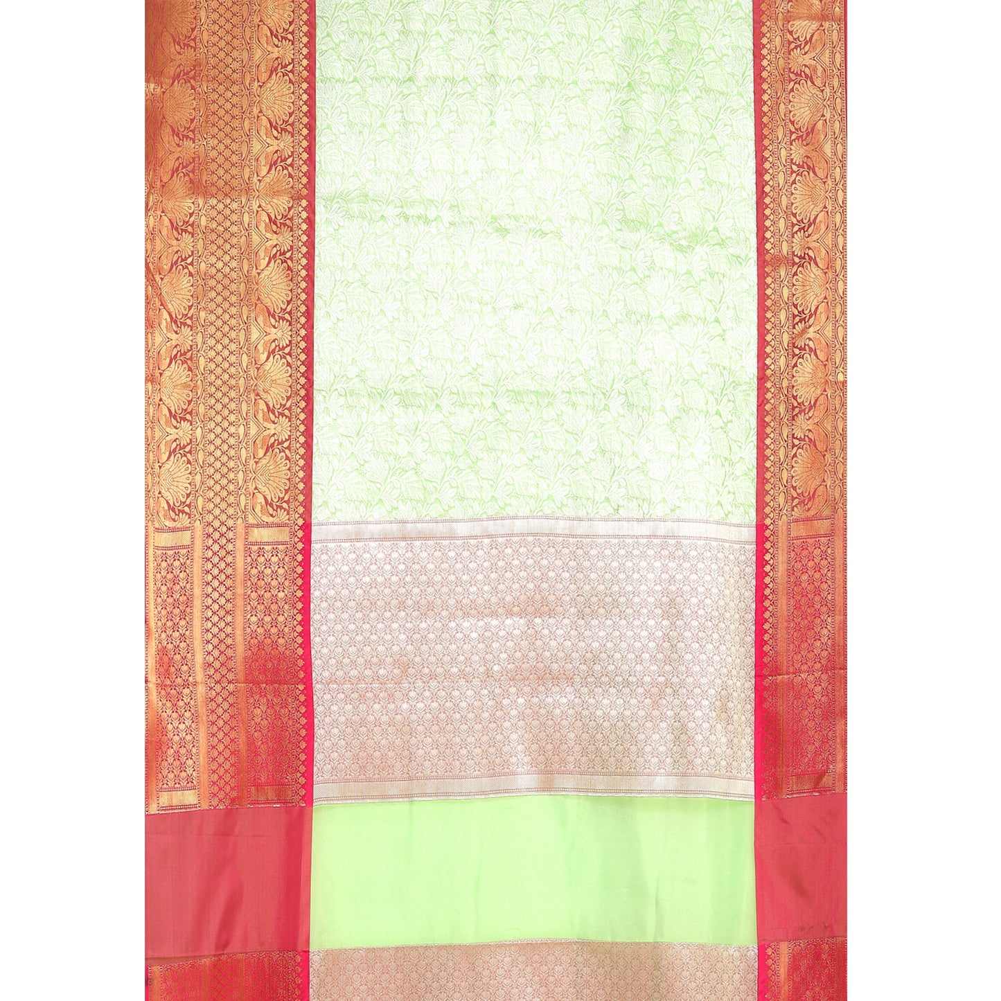 Green Kanchi Silk Banarasi Sarees For Women GEBW9