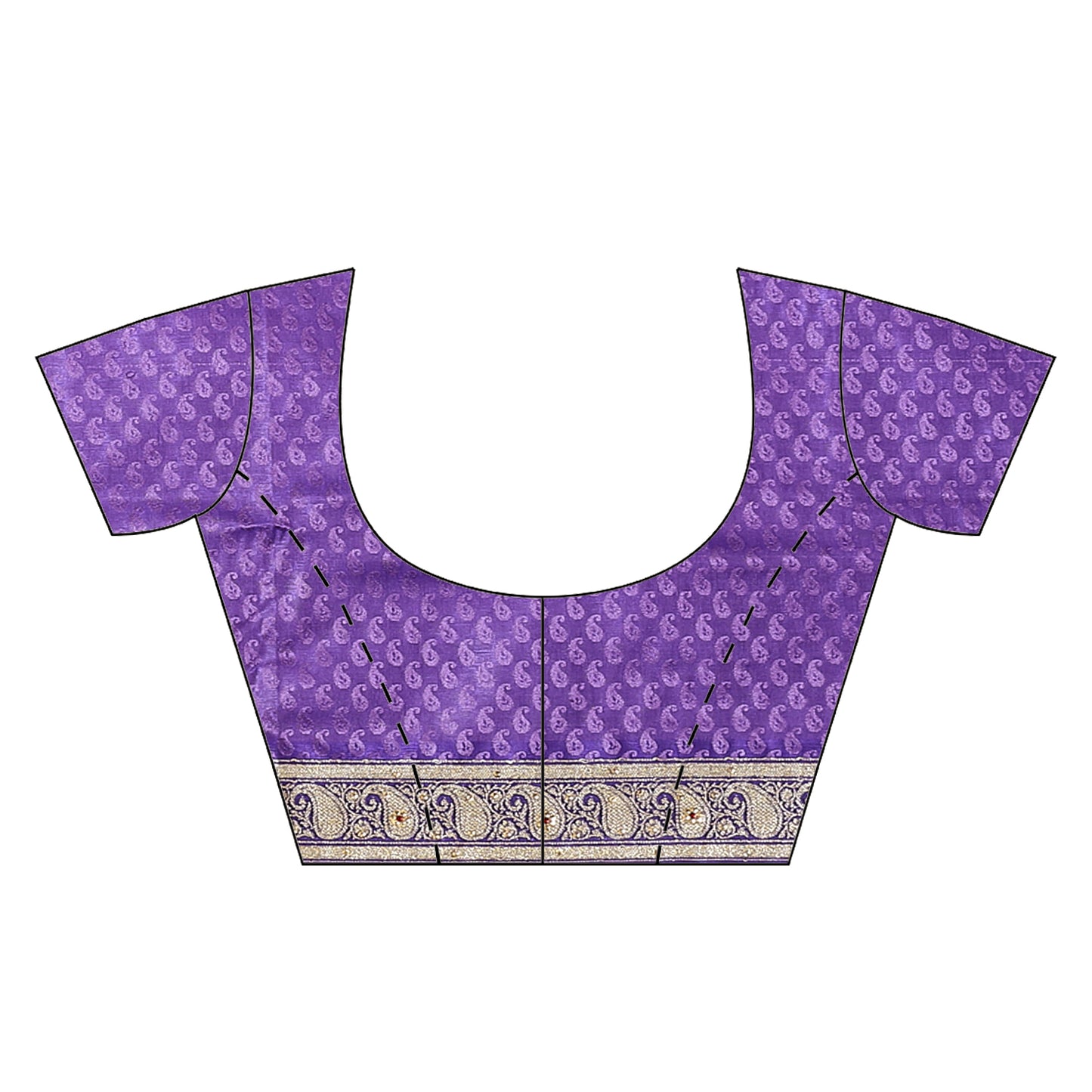 Faishana Presents Blue Satin Silk Stone work Tanchoi Contrast Blue Border Banarasi Saree With Blouse Piece