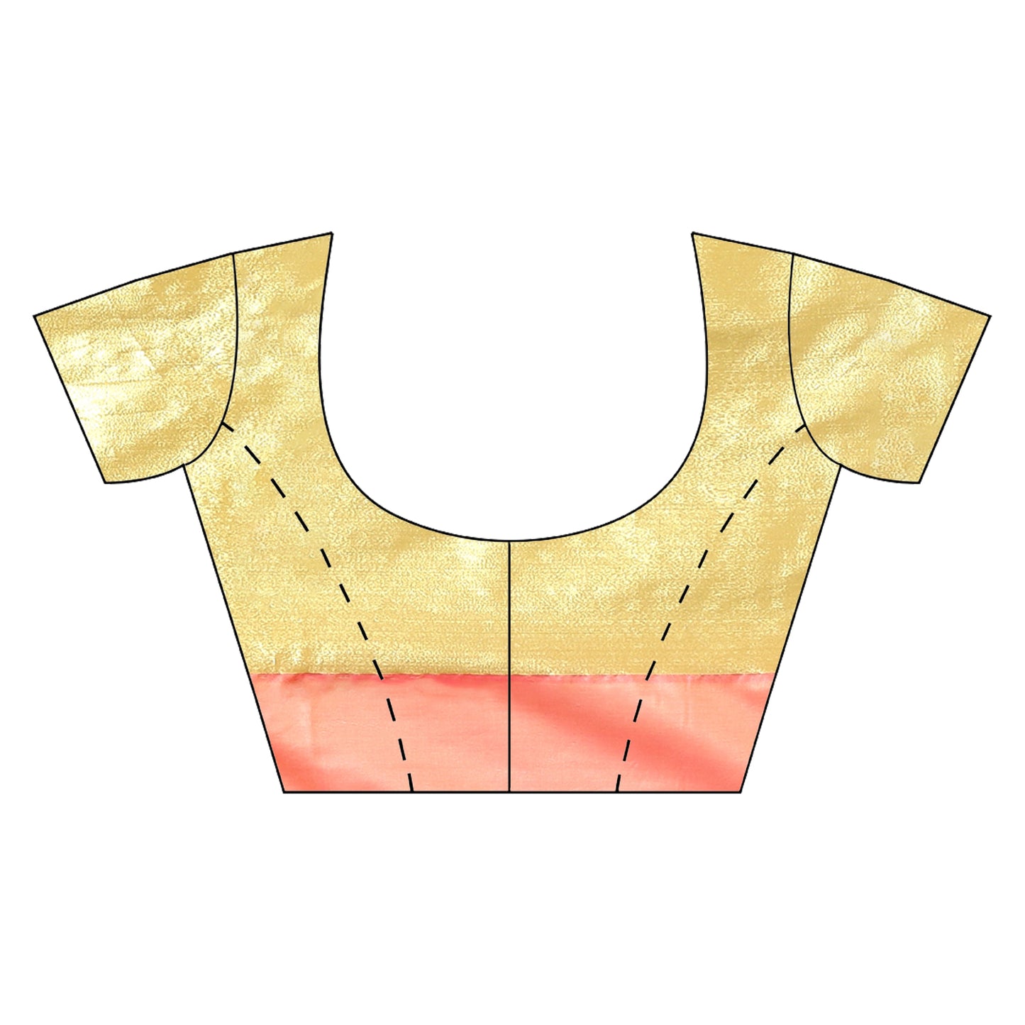 Faishana Gold Kanchi Silk Jamdani Tissue Paithani Banarasi Saree with Gold Blouse