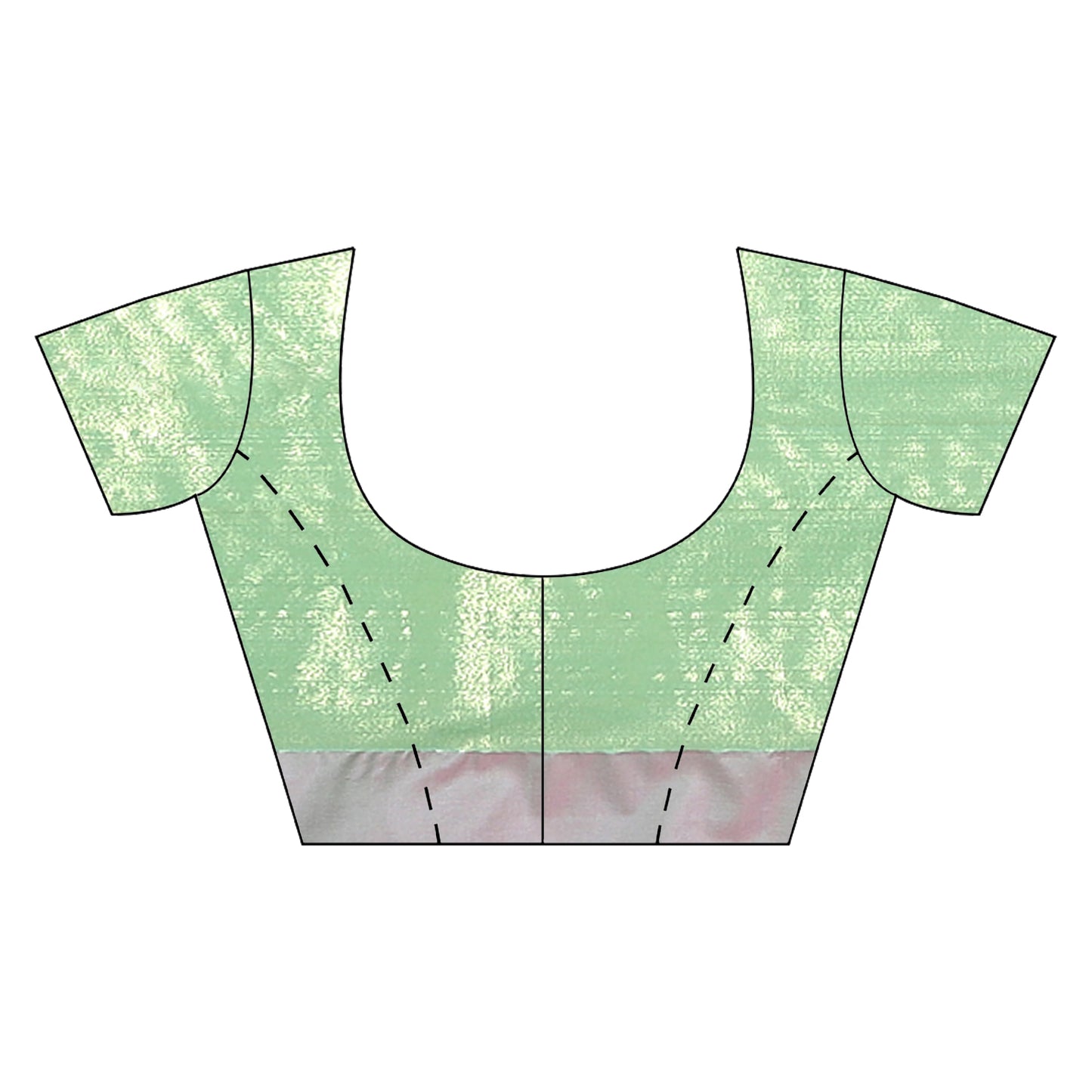 Faishana Presents Sea Green Silver Zari Paithani Border Art Silk Banarasi Saree With Seagreen Blouse Piece