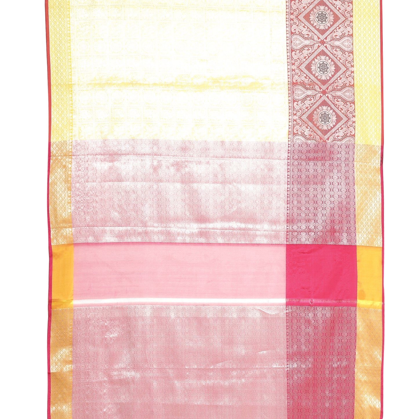 Gold Kanjeevaram Banarasi Sarees For Women GEMA10