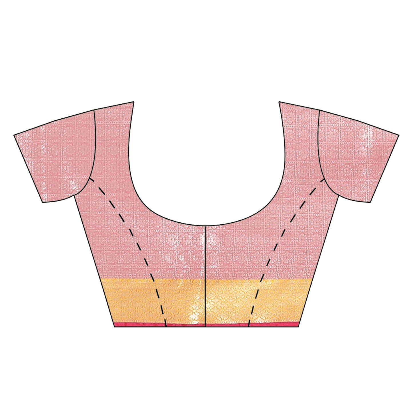 Faishana Presents Blue Silver Zari Kanchi Silk Tanchoi Brocade Contrast Pink Skirt Meena Border Banarasi Saree