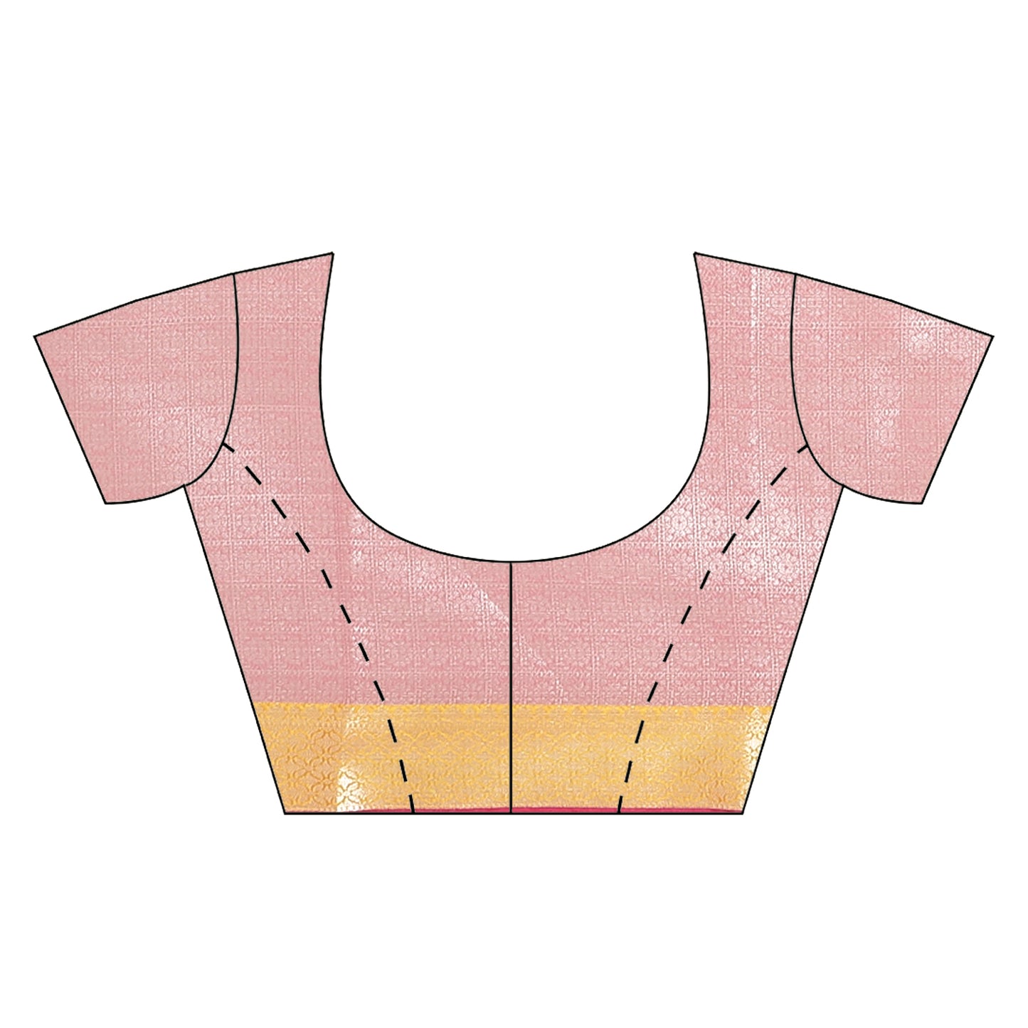 Faishana Presents Grey Silver Zari Kanchi Silk Tanchoi Brocade Contrast Pink Skirt Meena Border Banarasi Saree