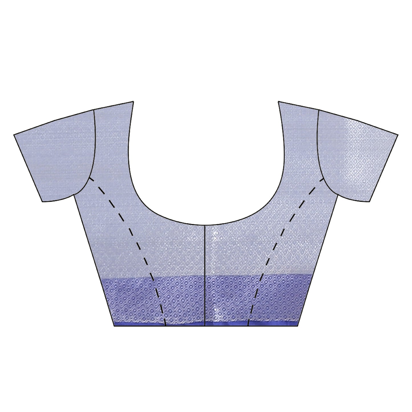 Faishana Presents Grey Silver Zari Kanchi Silk Tanchoi Brocade Contrast Blue Skirt Meena Border Banarasi Saree