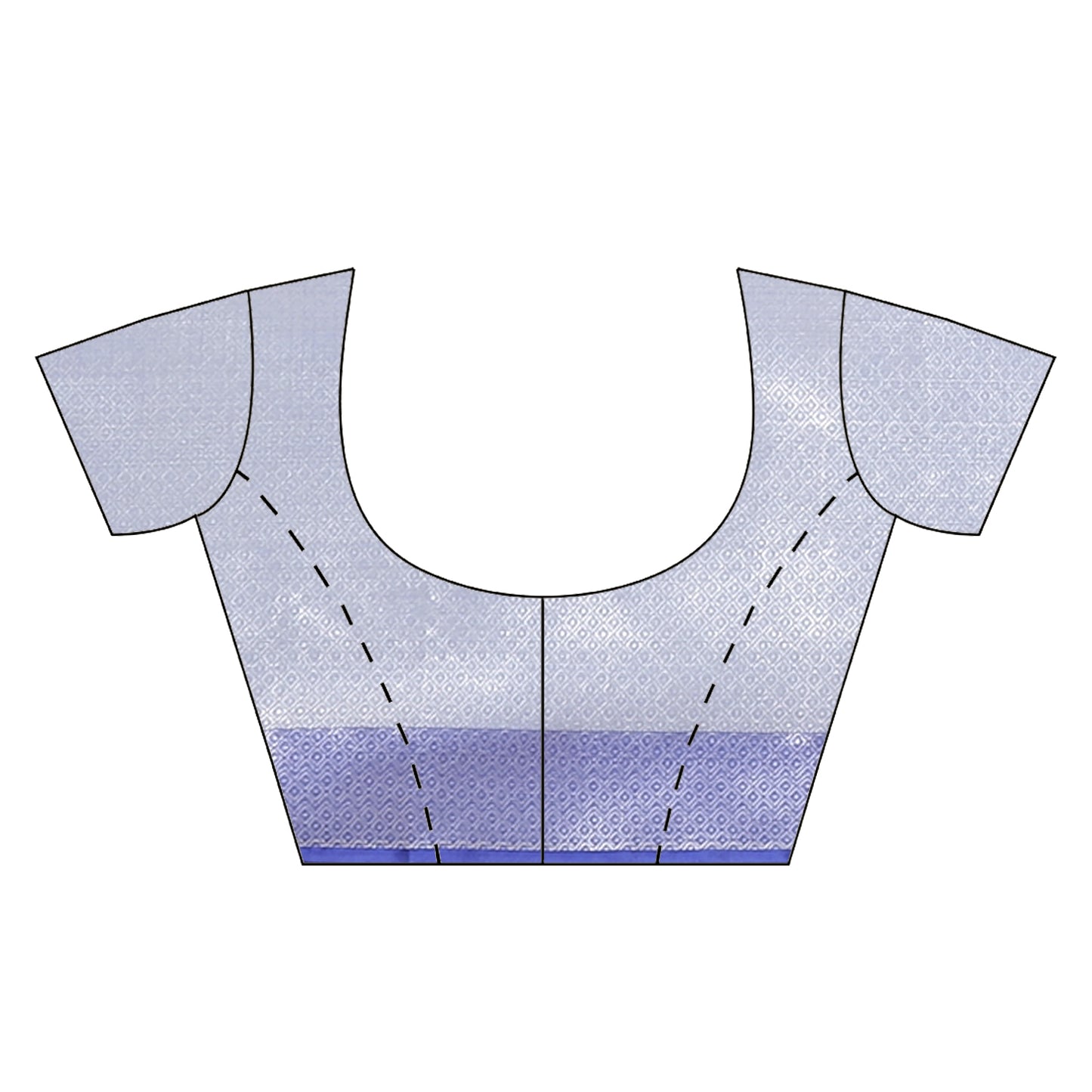 Faishana Presents Gold Silver Zari Kanchi Silk Tanchoi Brocade Contrast Blue Skirt Meena Border Banarasi Saree