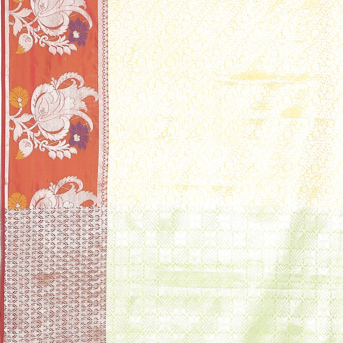 Faishana Presents Gold Silver Zari Kanchi Silk Tanchoi Brocade Contrast Pink Skirt Meena Border Banarasi Saree