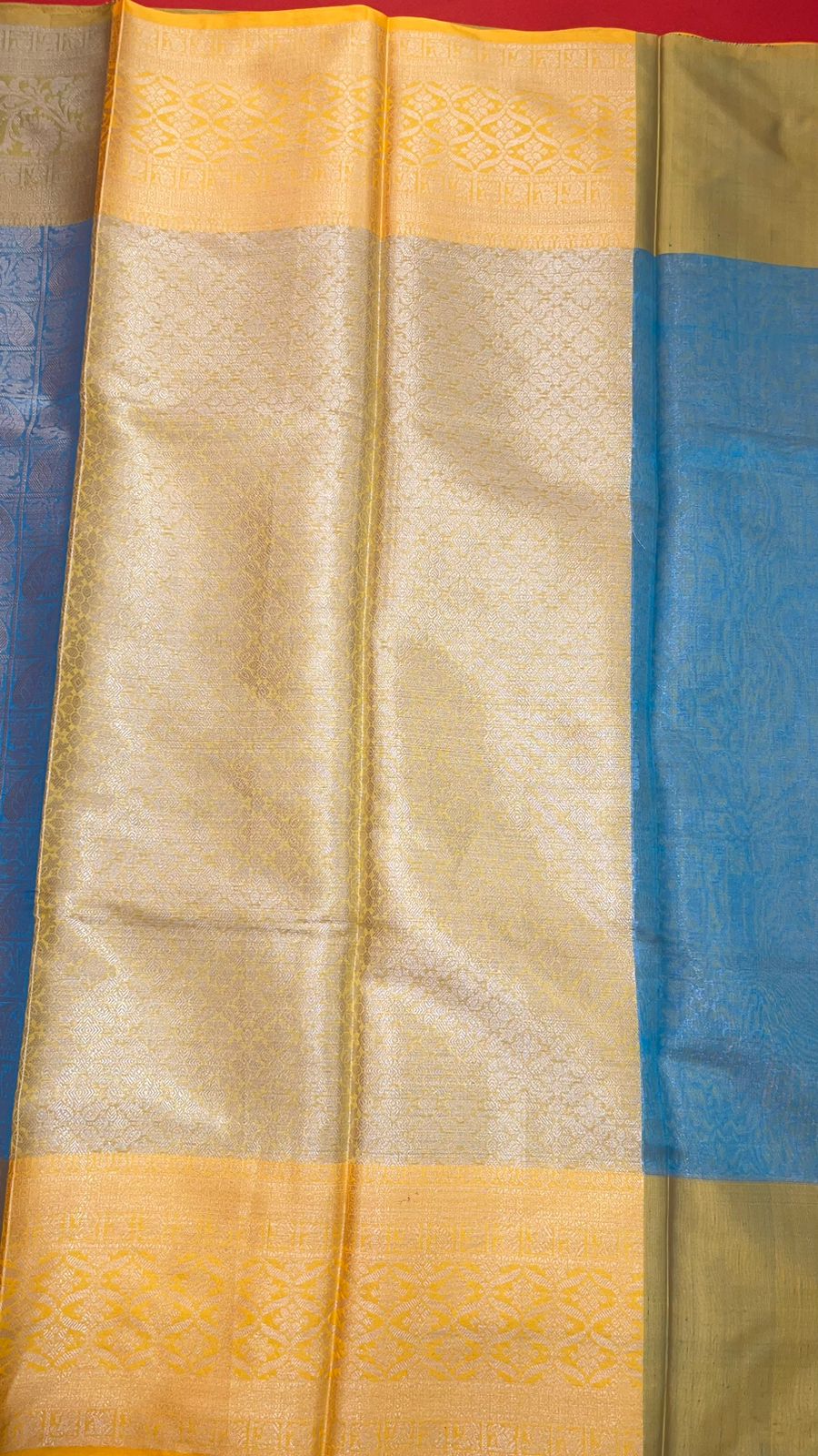 Blue Kanjeevaram Banarasi Sarees For Women GEMA34