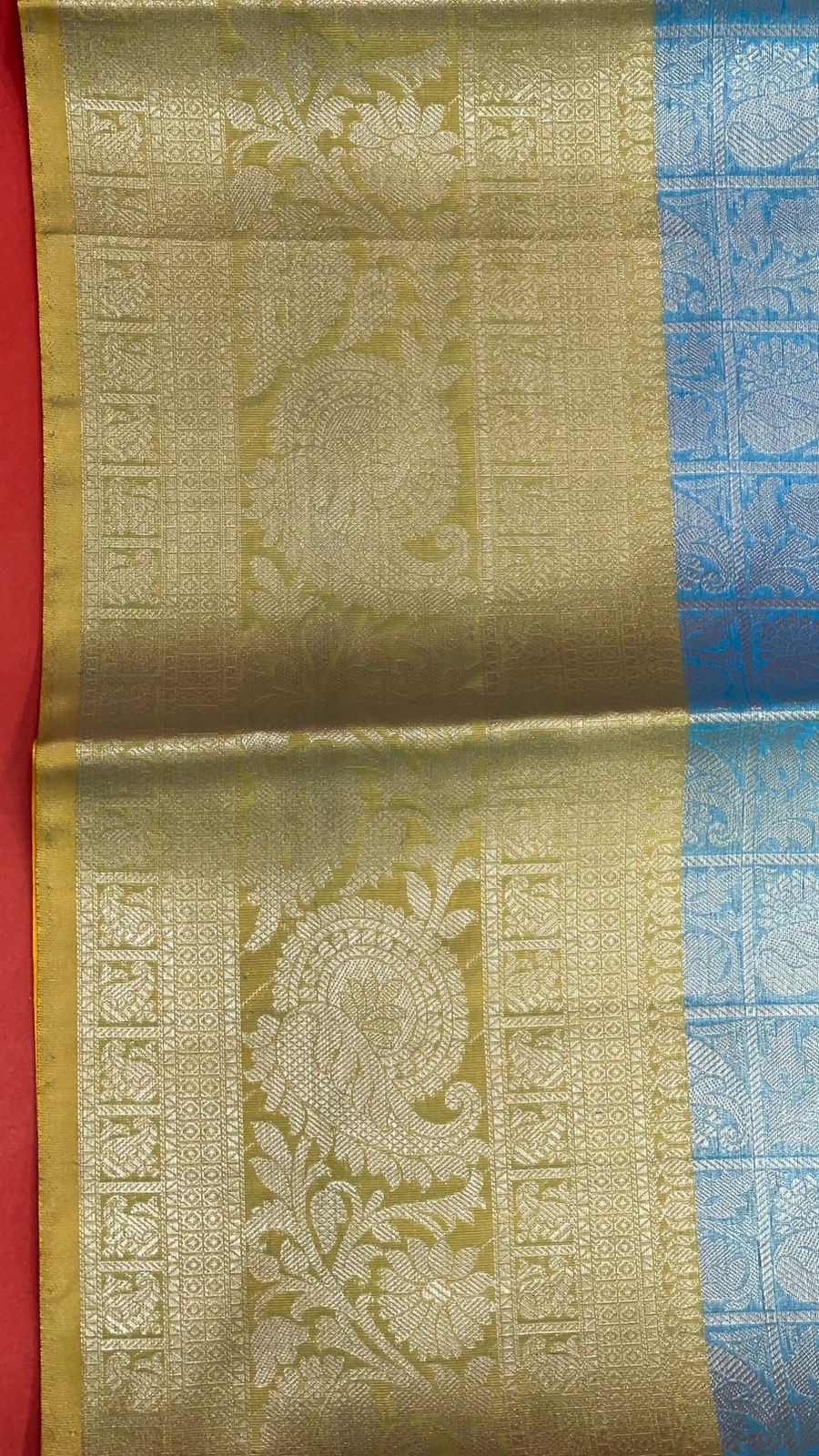 Blue Kanjeevaram Banarasi Sarees For Women GEMA34