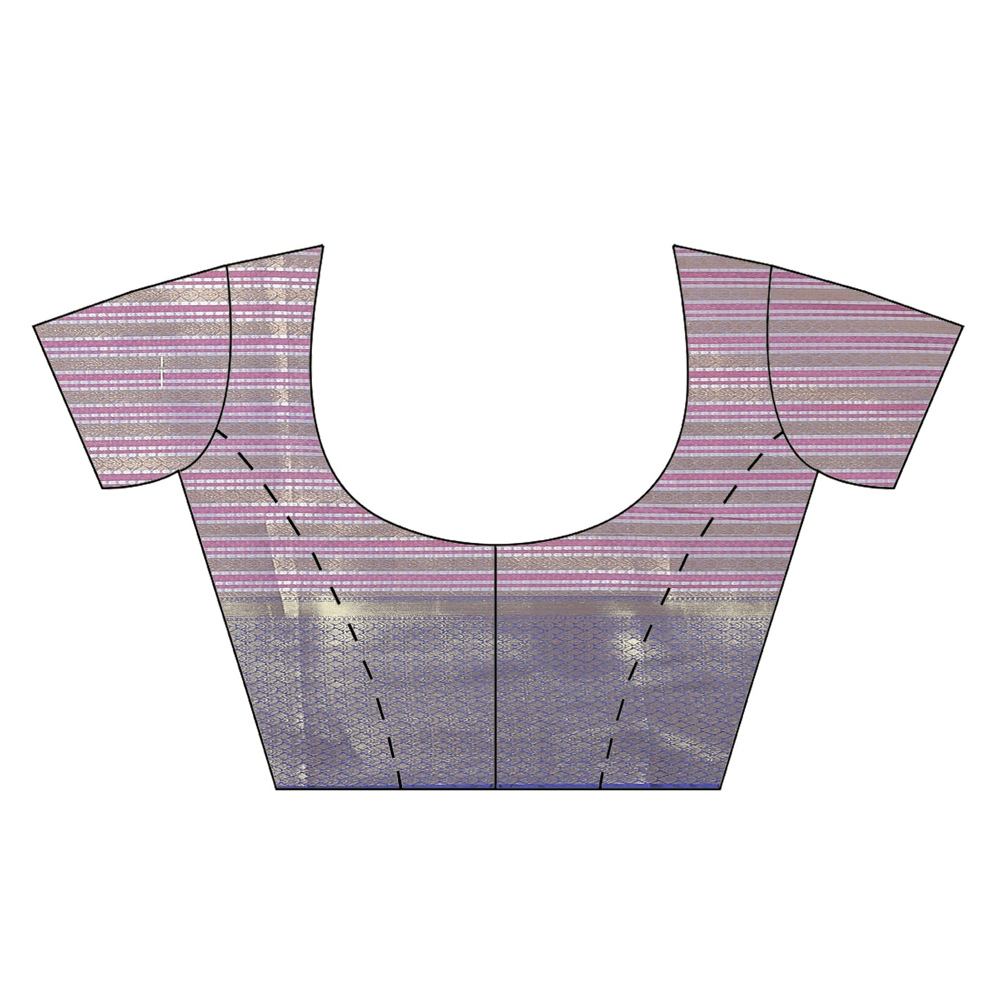 Faishana Presents Green Zari Strip Kanchi Silk Tanchoi Brocade Contrast Torqouise Blue Skirt Border Banarasi Saree