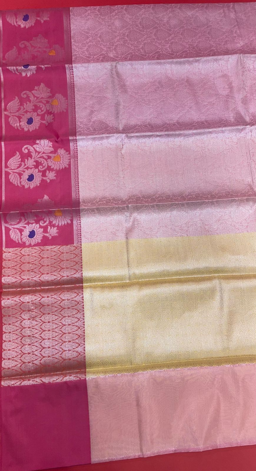 Pink Kanjeevaram Banarasi Sarees For Women GEMA8