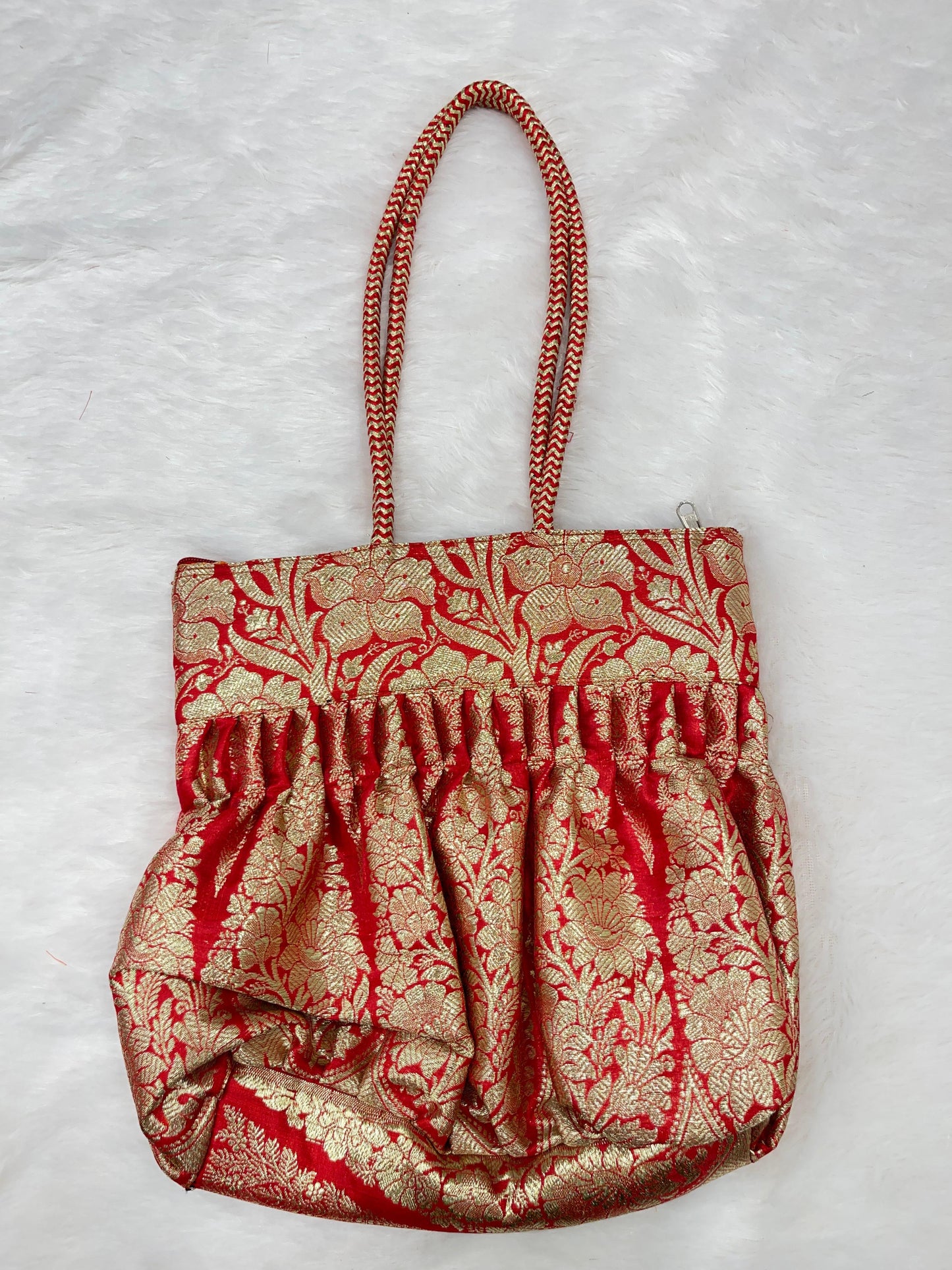 Red Banarasi Hand Bag HBG_38