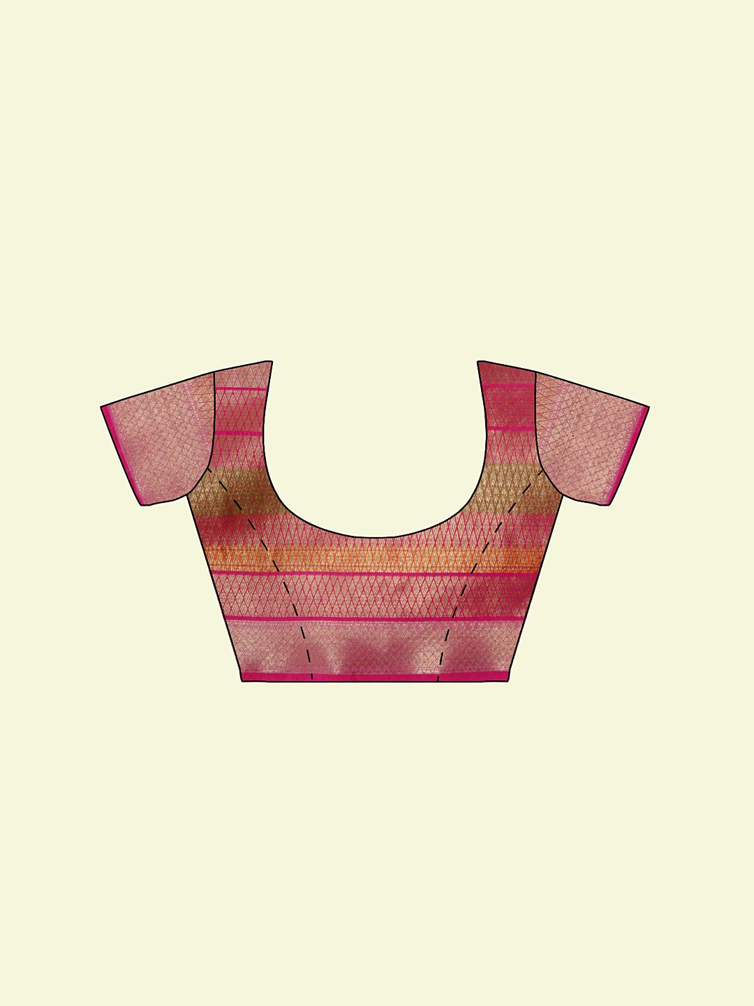 Faishana Presents Woven Pink Matka Silk Booti Skirt Border With Pink Blouse Banarasi Saree