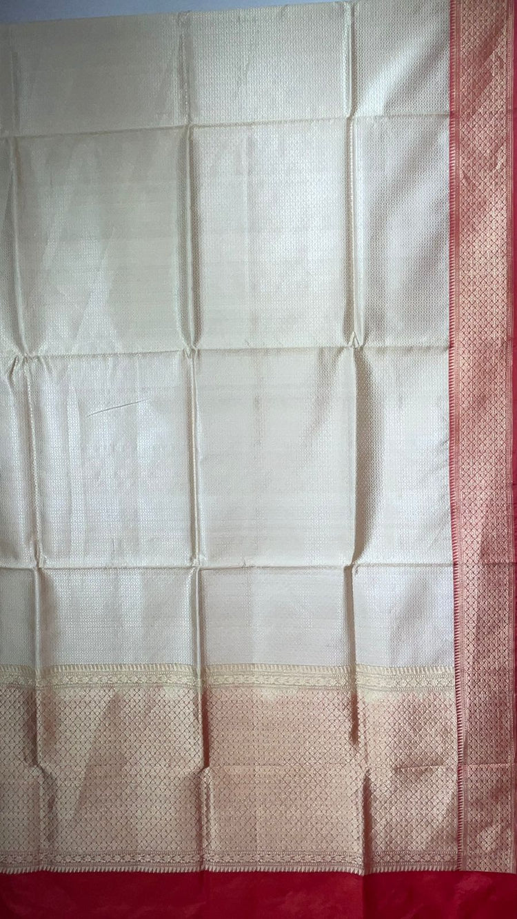 Pure Kora Tanchoi Saree