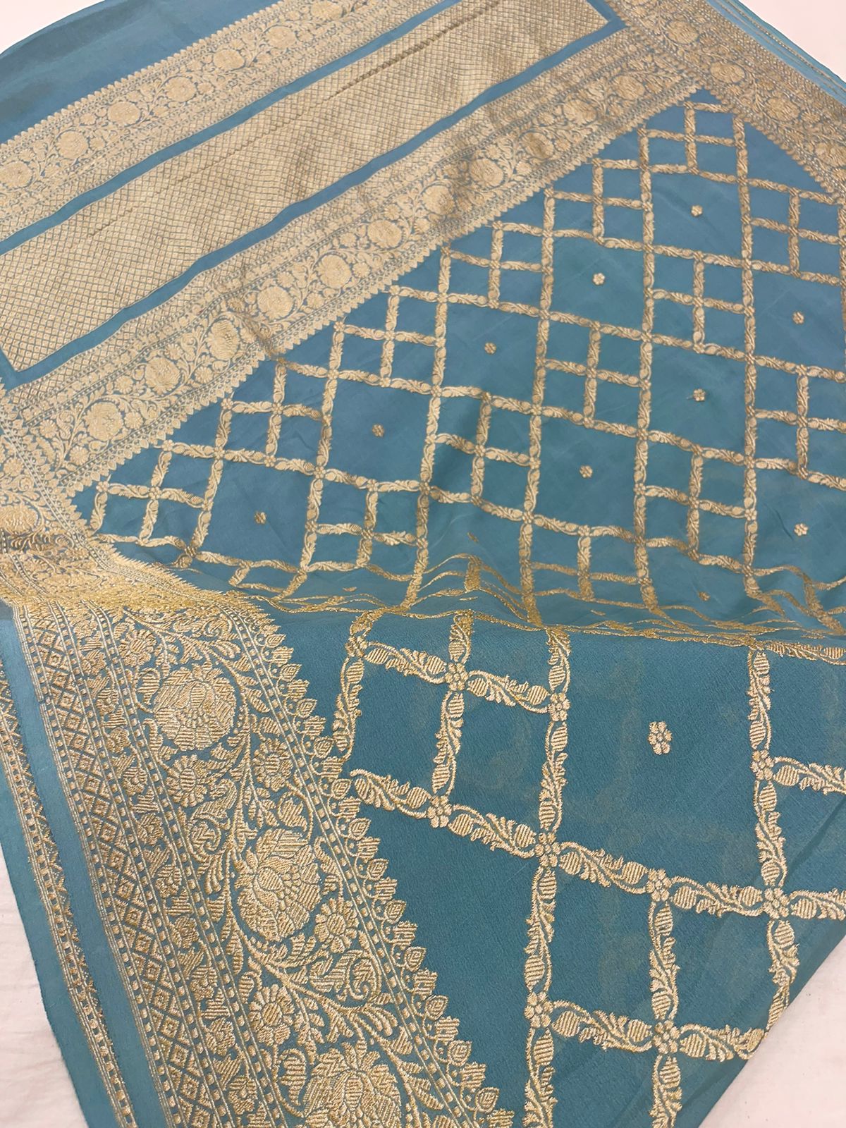 Khaddi Georgette Saree