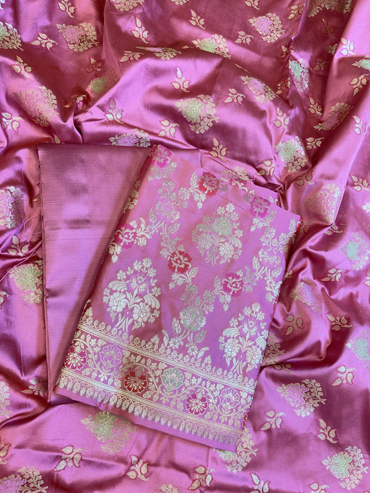 Mauve Semi Silk Alfi Minakari Zari Jaal Banarasi Suit 1000AJ_SSLK11