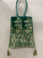 Green Banarasi Trishaped Hand Bag HBG_6