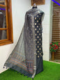 Black Mercerised Cotton Lurex Banarasi Suit with Premium Chanderi Silk Dupatta 1100SKL_PML25