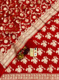 Red Georgette Silk Floral Banarasi Suit Set 1200SKL_GS4