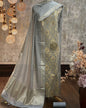 Grey Katan Silk Brocade Kimkhab Mina Boota Banarasi Suit 1250SKL_KB10