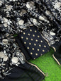 Pure Mercerized Black Floral Booti Banarasi Suit with Heavy Thread work Jaal Dupatta 1250SKL_PME8