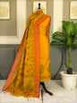 Mustard Gold Silk Zari Tye Dye Booti Banarasi Suit With Tye Dye Jaal Dupatta 125PNJ_STD3