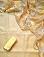 Cream Mul Cotton Abla work Banarasi Suit with Organza Silk Sona Rupa Dupatta 12JJ_MLC1