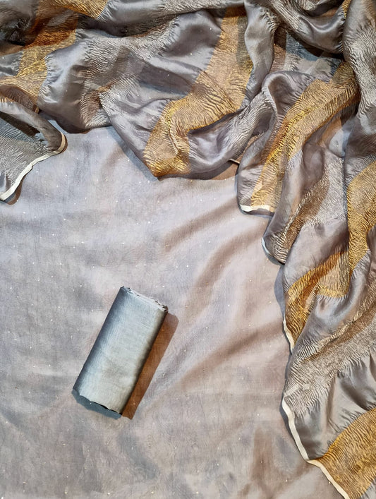 Grey Mul Cotton Abla work Banarasi Suit with Organza Silk Sona Rupa Dupatta12JJ_MLC5