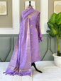 Lavander Dupion Silk Zari Boota Banarasi Suit With Zari Jaal Dupatta 130PNJ_DP2