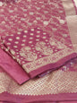 Magenta Cotton Dyable Alfi Zari Booti Banarasi Suit with Floral Zari Jaal Banarasi Suit 13SHL_DAS6