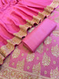 Magenta Cotton Resham Floral Neem Zari Booti Banarasi Suit 155SHL_CNM2