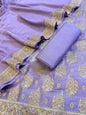 Lavender Cotton Resham Floral Neem Zari Booti Banarasi Suit 155SHL_CNM5