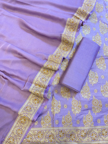 Lavender Cotton Resham Floral Neem Zari Booti Banarasi Suit 155SHL_CNM5
